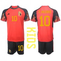 Belgium Eden Hazard #10 Replica Home Minikit World Cup 2022 Short Sleeve (+ pants)